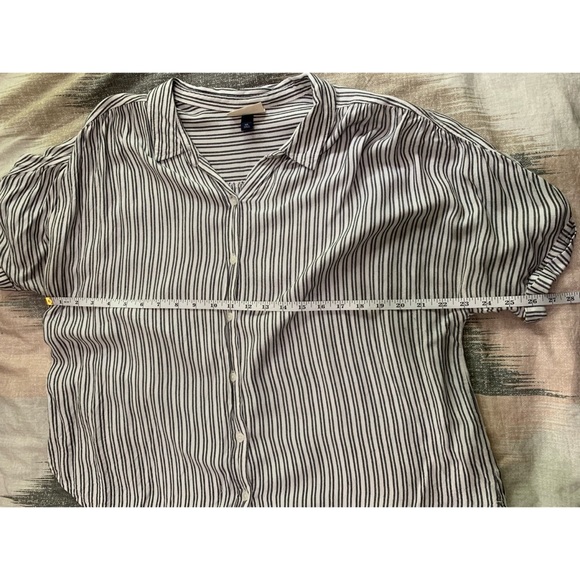 Universal Thread Striped Dolman Button Down Sz XXL - Picture 6 of 8